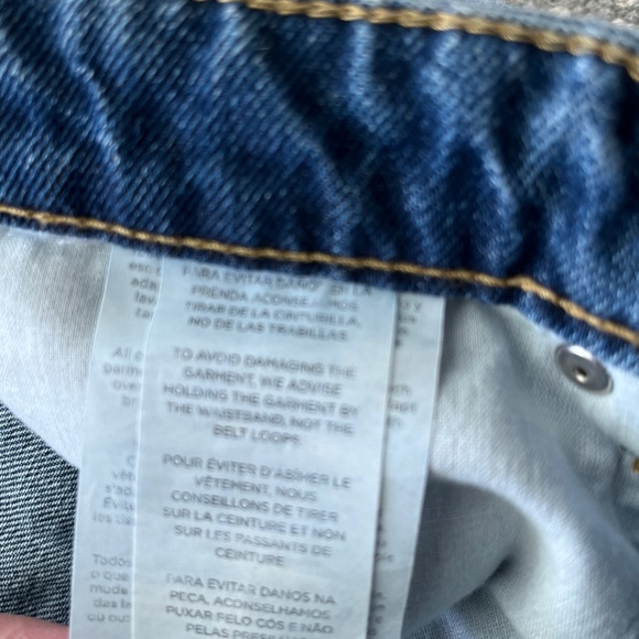 Mango Premium Patchwork Denim Nancy Relaxed Cropped Distressed Jeans Rivets 4 - Picture 12 of 14